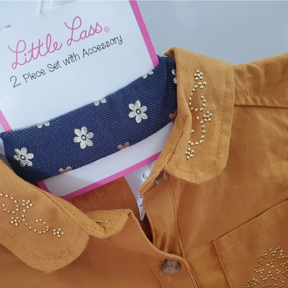 Little Lass 2 pc Matching Set with Belt Accessory - Picture 7 of 9